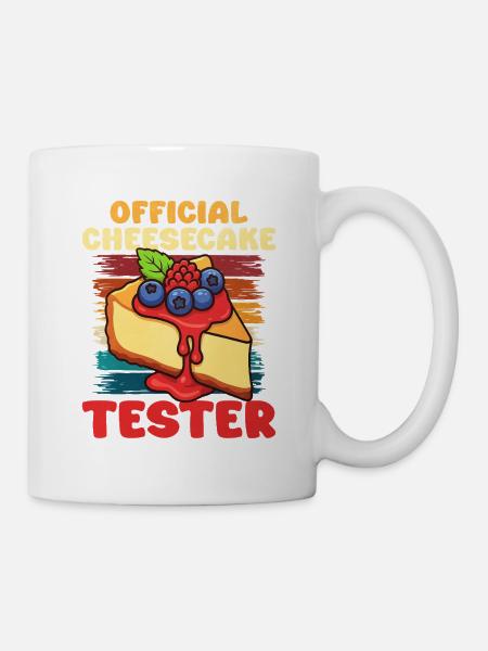 Kuchen Käsekuchen Geschenk - Tasse - Weiß