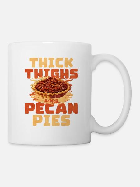 Kuchen Pekannusskuchen - Tasse - Weiß