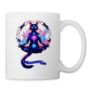 Chat de Chakra Cosmique - Mug blanc - blanc - Droite
