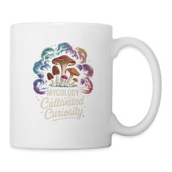 Mycology Cultivated Curiosity Fungi Science - Mug - white - Right