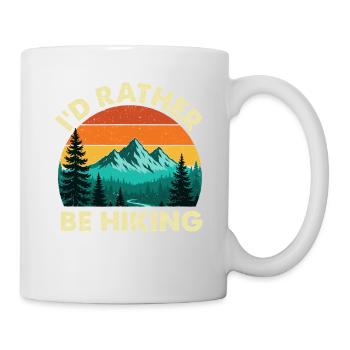 I'd Rather Be Hiking Funny Outdoor Enthusiast - Mug - white - Right