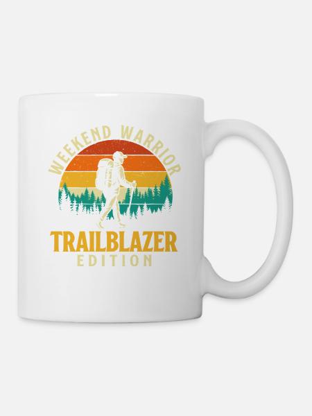 Weekend Warrior Trailblazer Lustiges Wanderabenteuer - Tasse - Weiß