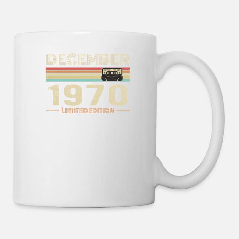Dezember 1970 Geburtstag Dezember 1970 Dezember - Tasse - Weiß
