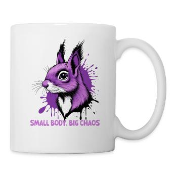 Lila Hase Chaos Druck - Tasse - Weiß - Rechts