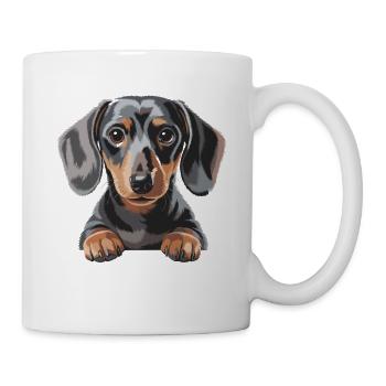 Dachshund Puppy Illustration - Mug - white - Right
