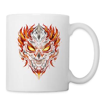Fire Demon Mask Flame Cult - Mug - white - Right