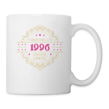 Fabriquée en 1996 Anniversaire Fille Femme Cadeau - Mug blanc - blanc - Droite