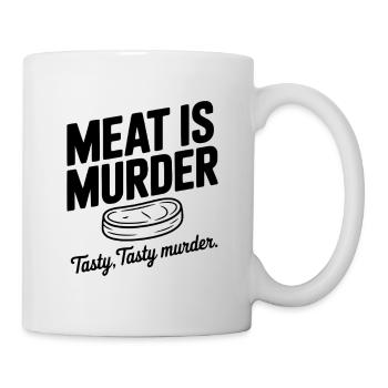 La viande, c’est un meurtre Savoureux Meurtre savoureux - Mug blanc - blanc - Droite