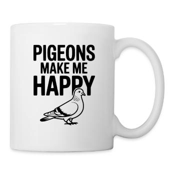 Pigeons Make Me Happy - Mug - white - Right