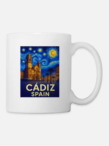Cadiz Spanien - Tasse - Weiß
