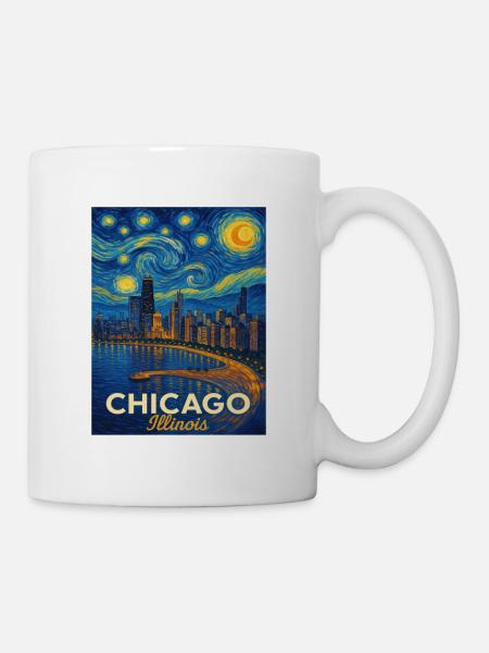 Chicago Illinois - Tasse - Weiß