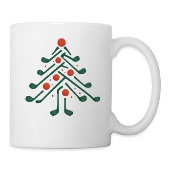 Christmas Golf Tree Golfing Holiday Fun - Mug - white - Right