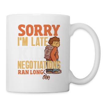 Sorry I'm late. - Mug - white - Right
