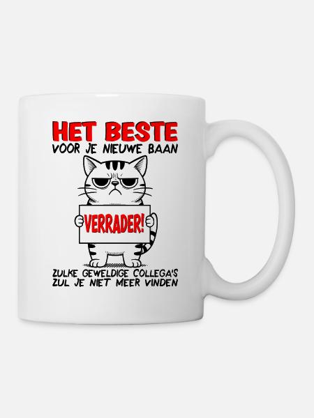 Neuer Job Abschiedsgeschenk Abschiedskollege - Tasse - Weiß