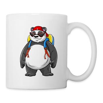 Panda-Rucksack Ready Back to School 2026 Vibes - Tasse - Weiß - Rechts