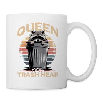 Funny Raccoon - Tasse - Weiß - Rechts