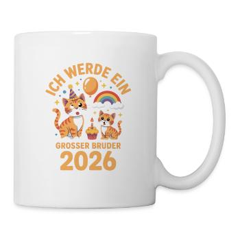 Je vais être un chaton grand frère 2026 - Mug blanc - blanc - Droite