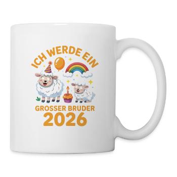 I'm going to be a big brother 2026 Sheep Lamb - Mug - white - Right