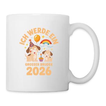 Je vais être un chiot chien grand frère 2026 - Mug blanc - blanc - Droite