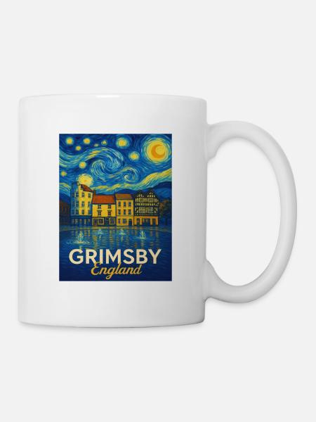 Grimsby England - Tasse - Weiß