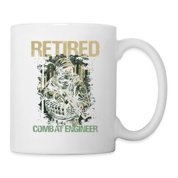 Ruhiger Kampfingenieur Illustration - Tasse - Weiß - Rechts