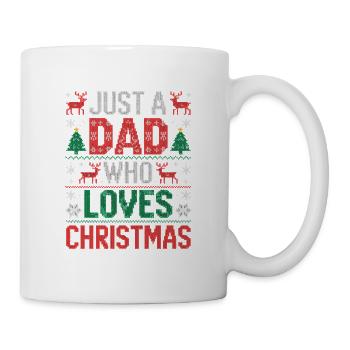 Seul un papa aime Noël - Mug blanc - blanc - Droite