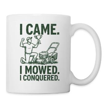 Je suis venu, j’ai fauché, j’ai conquis - Mug blanc - blanc - Droite