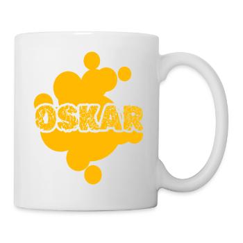 Oskar as a painter - Mug - white - Right
