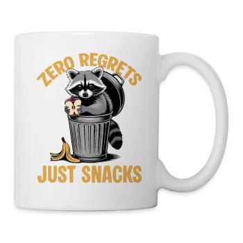 Funny Raccoon - Tasse - Weiß - Rechts
