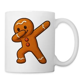 Tanzender Lebkuchenmann - Tasse - Weiß - Rechts
