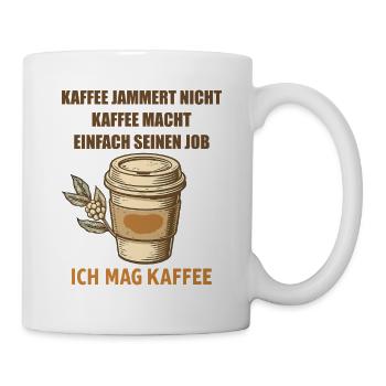 Tasse Vintage Coffee Saying - Mug blanc - blanc - Droite