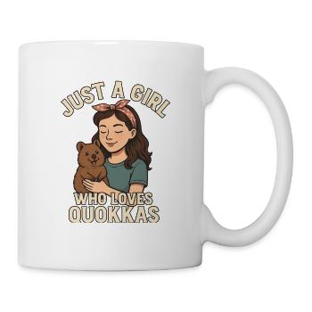 Juste une fille qui aime les quokkas - Mug blanc - blanc - Droite