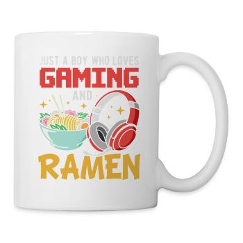 Gaming Gamer Anime Ramen Jeux Vidéo Gamer - Mug blanc - blanc - Droite