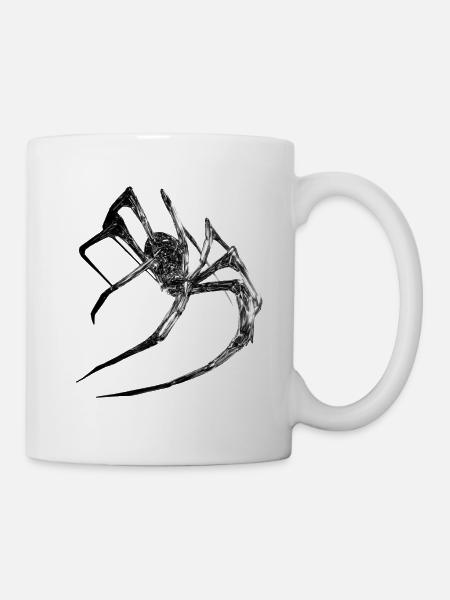 Crystal Spider Glass Night - Mug - white