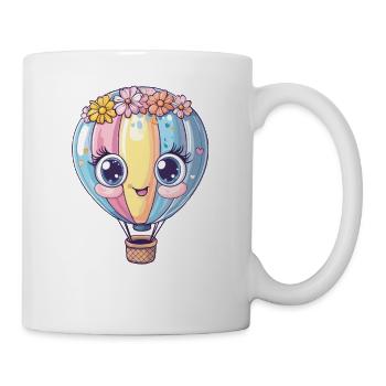 Pastel Balloon with Floral Wreath - Mug - white - Right