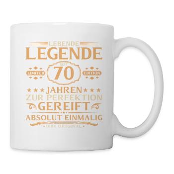 70e anniversaire - Légende vivante depuis 70 ans - Mug blanc - blanc - Droite