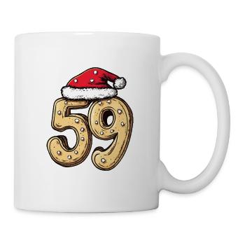 59 Number Biscuit Christmas - Mug - white - Right