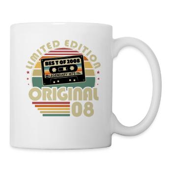 2008 Vintage Born Vintage Anniversaire Rétro - Mug blanc - blanc - Droite