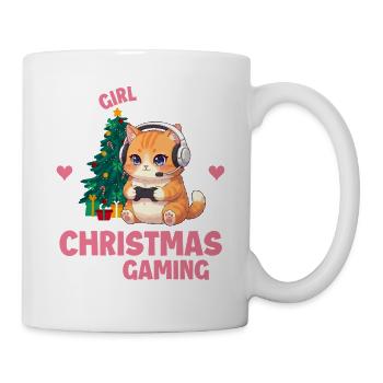 Nur ein Mädchen, das Weihnachten liebt und Gamer spielt - Tasse - Weiß - Rechts