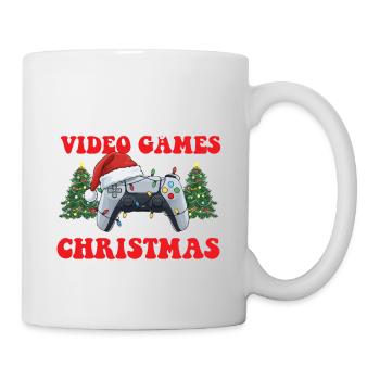 Le plus susceptible de jouer à des jeux vidéo sur Christmas Gamer - Mug blanc - blanc - Droite