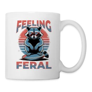 Funny Raccoon - Tasse - Weiß - Rechts