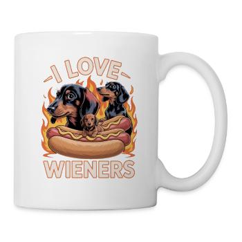 I Love Wieners Unwearable Bootleg - Mug blanc - blanc - Droite