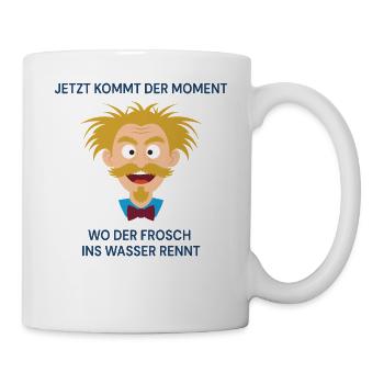 Jetzt kommt der Moment, der Moment der Erkenntnis. - Tasse - Weiß - Rechts