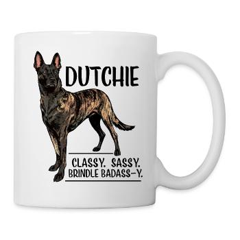 Dutchie - Holländischer Schäferhund - Tasse - Weiß - Rechts