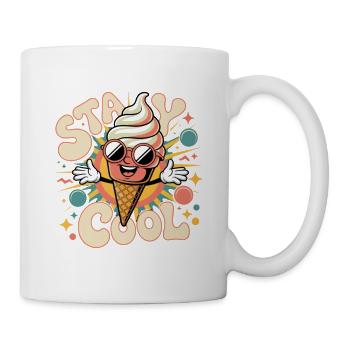 Retro Eiscreme - Tasse - Weiß - Rechts