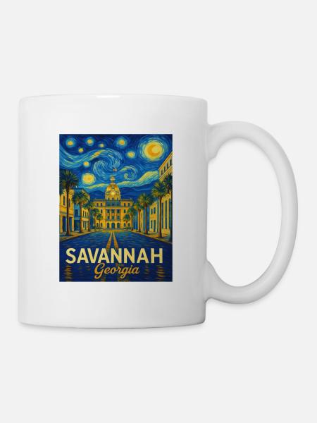 Savannah Georgia - Tasse - Weiß