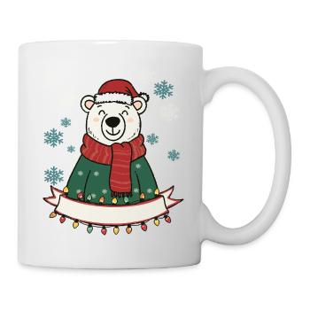 Polar Bär Weihnachtszauber - Tasse - Weiß - Rechts
