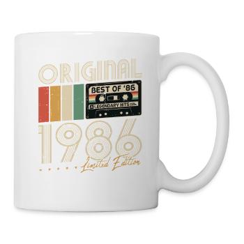 Original 1986 Vintage Vintage Birthday Retro - Mug - white - Right