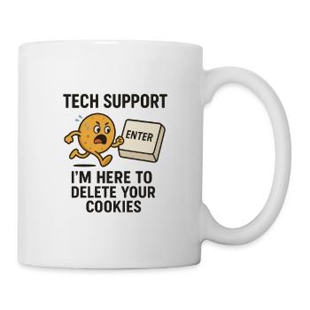 Tech Support I'm Here To Delete Your Cookies - Mug - white - Right
