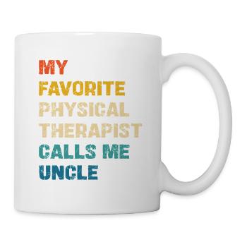 Mon physiothérapeute préféré m’appelle mon oncle - Mug blanc - blanc - Droite